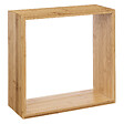 5 FIVE SIMPLY SMART - Étagère murale bambou Fixy Cub - Beige - H.25xL.25xP.9cm - vignette