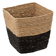 5 FIVE SIMPLY SMART - Boîte de rangement tressée paille - Noir - H.31xL.31xP.31cm - vignette