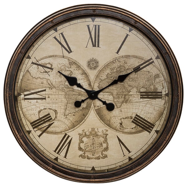 ATMOSPHERA - Horloge plast monde tomy d51 - large