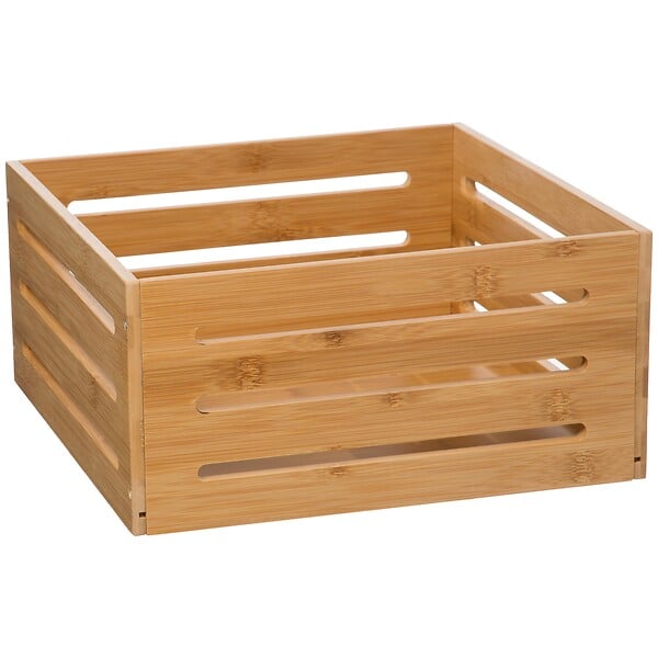 5 FIVE SIMPLY SMART - Panier de rangement en bambou plein - Brun - L.31xl.31cm - large