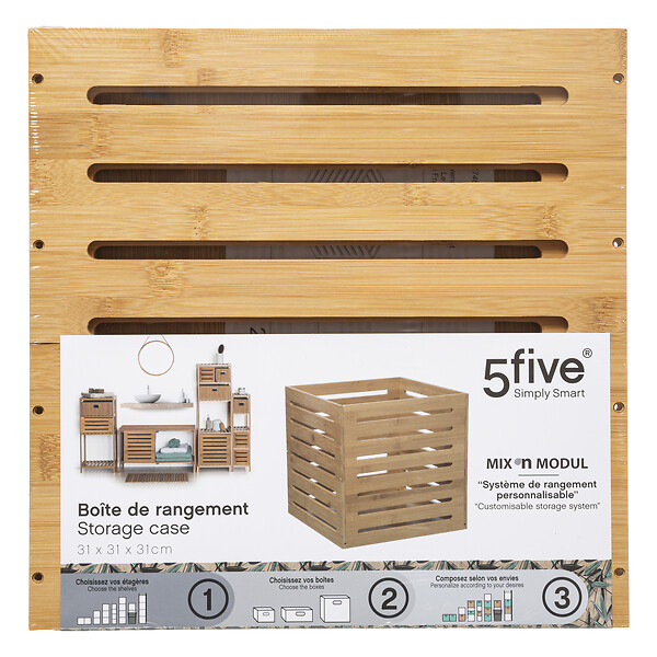 5FIVE - Panier rgmt 31x31 bam plein - large