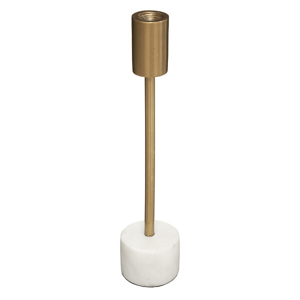 ATMOSPHERA - Bougeoir marbre blanc Suite h27 - large