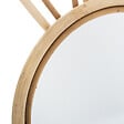 ATMOSPHERA - Miroir mural rotin tête de lapin - Beige - 37x24cm - vignette