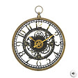 ATMOSPHERA - Horloge murale plastique Liliana - Marron - 27cm - vignette