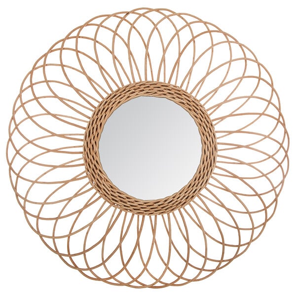 ATMOSPHERA - Miroir rotin rosace gwenn d58 - large