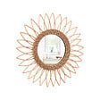 ATMOSPHERA - Miroir mural en rotin Yasmina - Beige - Diam.50cm - vignette