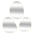 ATMOSPHERA - Lot de 3 miroirs muraux Lida - Formes organiques - Doré - vignette