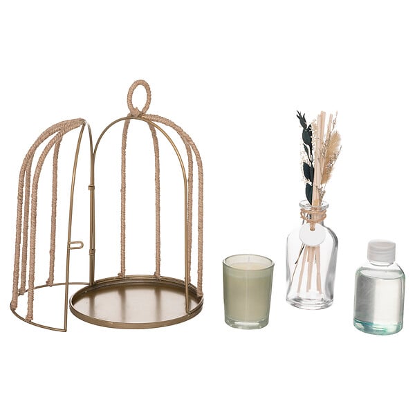 ATMOSPHERA - Coffret cadeau cage décorative - Paola - Vert - 14cm - large