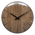 ATMOSPHERA - Horloge murale plastique imitation bois Maeli Marron 30cm - vignette