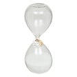 ATMOSPHERA - Sablier en verre Floral - Blanc - 20cm - vignette
