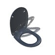 BEMIS - Abattant déclipsable frein de chute plastique thermodur Click & clean anthracite - vignette