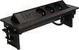 ARLUX - Bloc prises pivotant 3 Prises + ports 1 USB - 1 USB C - Noir - vignette