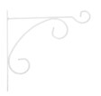 CENTRALE BRICO - Potence fil Classique volute - 32x30 cm - blanc - vignette