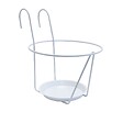 CENTRALE BRICO - Porte-pots soucoupe crochet - 25 cm - blanc - vignette
