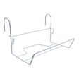 CENTRALE BRICO - Support jardinière fil classique - 35x18 cm blanc - vignette