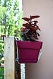 CENTRALE BRICO - Support jardinière fil classique - 35x18 cm blanc - vignette