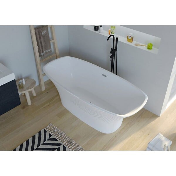 DISTRIBAIN - Baignoire îlot Lizarra - 170x78x60 cm - large