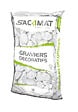 SACAMAT - Graviers roulés Blanc de Carrare - 40-60 - 25kg - vignette