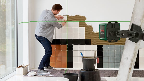 BOSCH - Laser à lignes croisées plastique Quigo Green vert 12 m - large