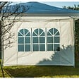WERKAPRO - Côté de tente fenêtre blanc 2.9 x 1.9 m - vignette