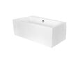 BESCO - Baignoire asymétrique 150 x 90 cm + tablier blanc + repose tête - INFINITY - Gauche - vignette