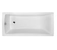 BESCO - Baignoire rectangulaire 160 x 70 cm + tablier blanc + repose tête - OPTIMA - vignette