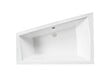 BESCO - Baignoire asymétrique 170 x 125 cm + tablier blanc + repose tête - INTIMA DUO - Droite - vignette