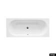 BESCO - Baignoire rectangulaire 180 x 80 cm - avec Tablier Noir Mat et Repose Tête OFFERT | VITAE - vignette