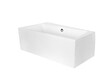 BESCO - Baignoire asymétrique 170 x 110 cm + tablier blanc + repose tête - INFINITY- Gauche - vignette