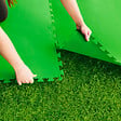 BESTWAY - Lot de 9 tapis de protection pré formés 78 x 78 cm - vignette