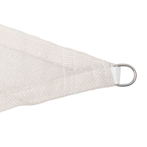 WERKAPRO - Voile d'ombrage triangulaire crème  3,6 x 3,6 x 3,6m - large