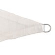 WERKAPRO - Voile d'ombrage triangulaire crème  3,6 x 3,6 x 3,6m - vignette