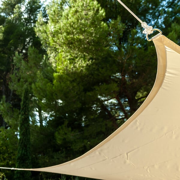 WERKAPRO - Voile D'ombrage Rectangulaire 3x4m Werkapro Couleur Crème - large
