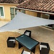 WERKAPRO - Voile d'ombrage triangle 160g/m2 taupe  5 x 5 x 5 m - vignette