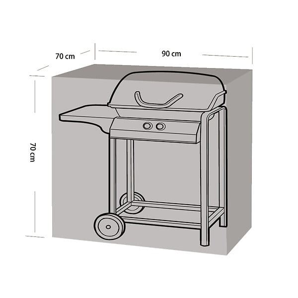 WERKAPRO - Housse pour barbecue et plancha 90x70x70cm - large