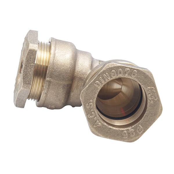RAIN - Raccord laiton compression coudé d25 ply - large