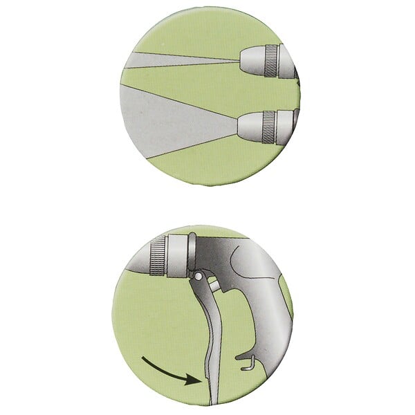 RIBIMEX - Pistolet arrosage métal laqué raccord rapide - large