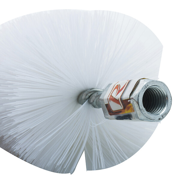 RIBITECH - Brosse hérisson de ramonage   80 mm de diamètre - large