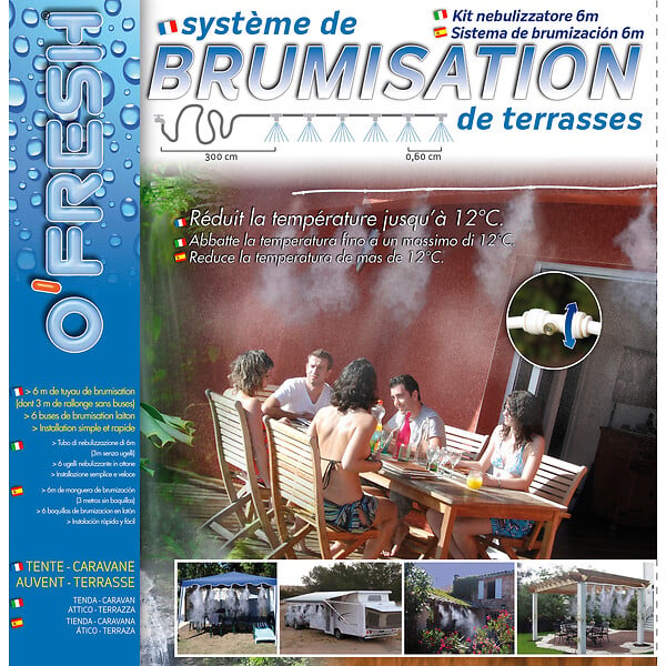 O FRESH - Brumisateur 6m 6 buses laiton - large