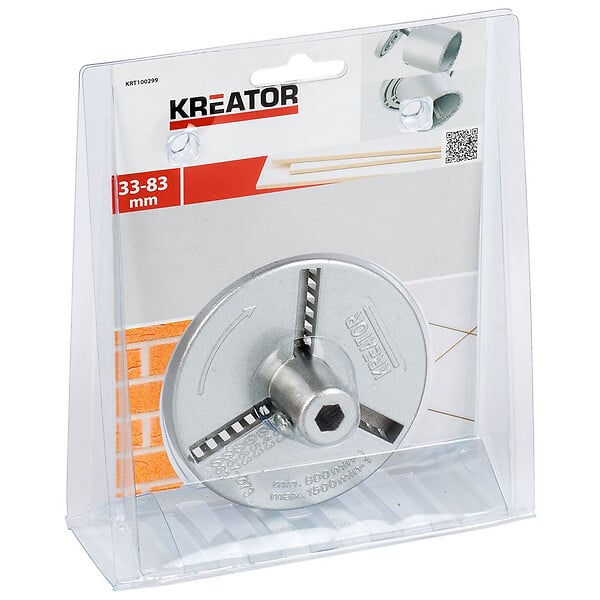KREATOR - Support de scie cloche faïence Ø33-83mm Kreator - large