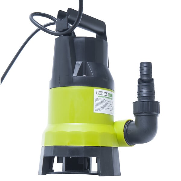 WERKAPRO - Pompe immergée tous usages   400w  avec flotteur - large