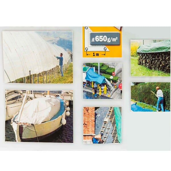 RIBITECH - bâche pvc indéchirable 3 x 5m - prb65003x05 - large