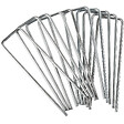 WERKAPRO - Lot de 10 Agrafes métalliques galvanisées   15x4cm - vignette