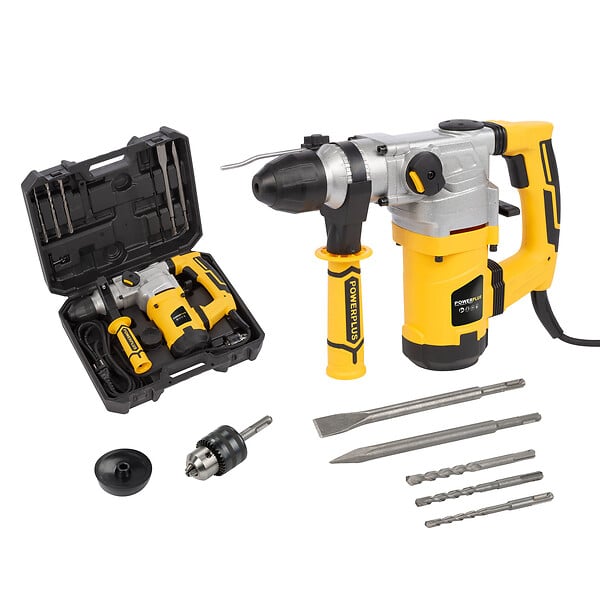 POWERPLUS - Marteau perforateur-burineur 1600w 5joules - large