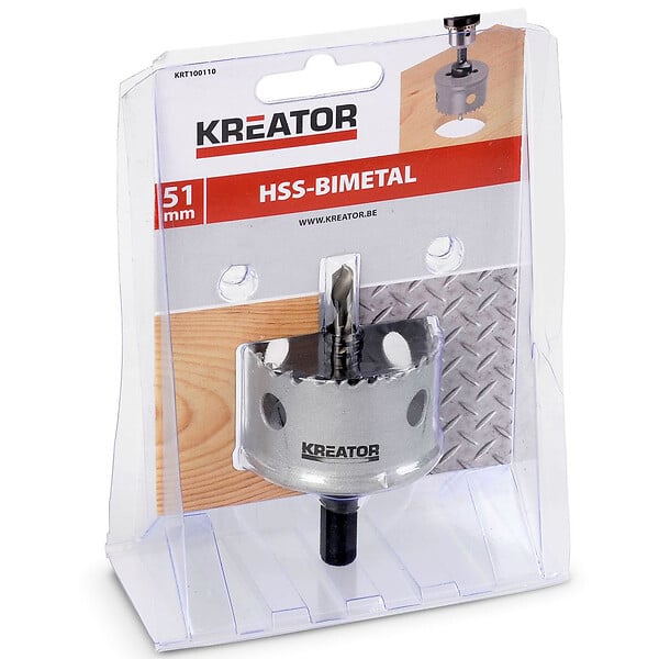 KREATOR - Scie cloche bois et métal Kreator Ø 51 mm - large