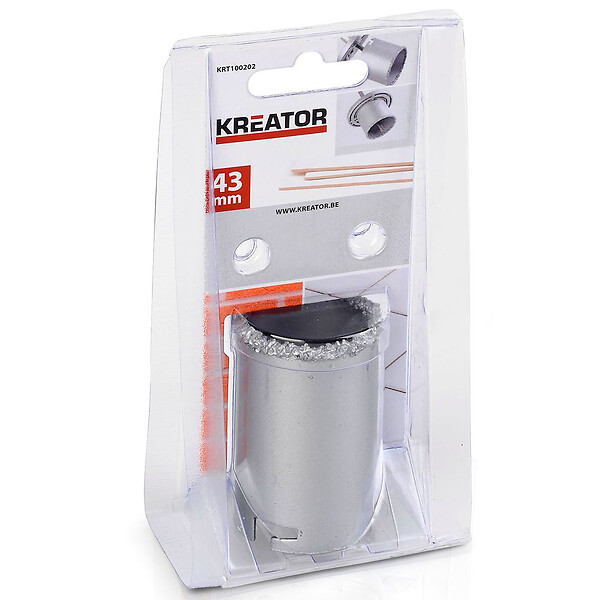KREATOR - Scie cloche pour faïence Kreator Ø 43 mm - large