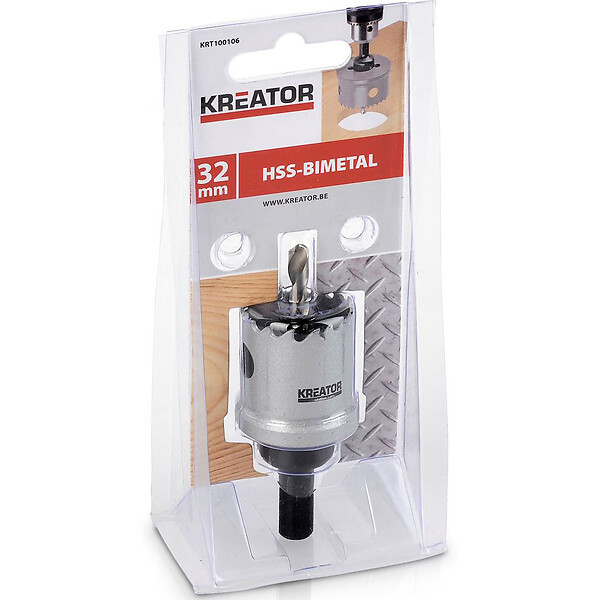 KREATOR - Scie cloche bois et métal Kreator Ø 32 mm - large