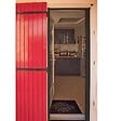 WERKAPRO - Porte moustiquaire gris avec enrouleur 140 x 225 cm - vignette