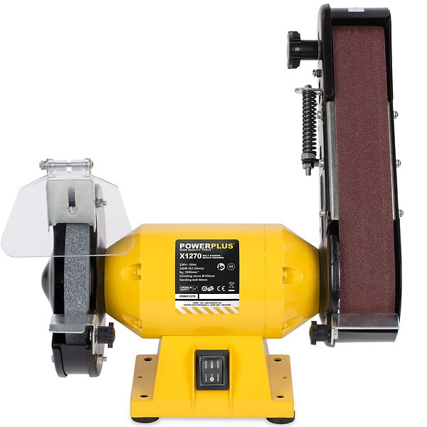 POWERPLUS - Touret à meuler/Bande abrasive Powerplus 240 watts - large