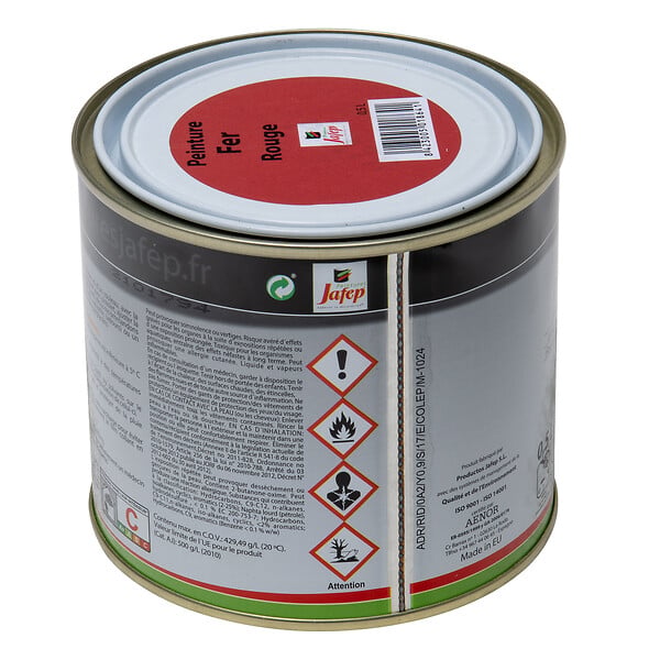 JAFEP - Peinture fer antirouille rouge 0,5L 500 ml 500 ml - large